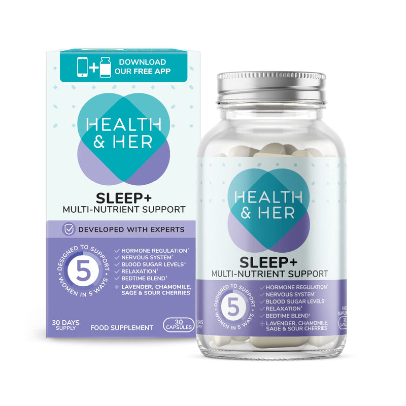 [Australia] - Health & Her Perimenopause Tablets for Women - Day & Night Bundle - Supplements to Support Wellbeing During Perimenopause - Vegan - 1 Month Supply (Bundle) 