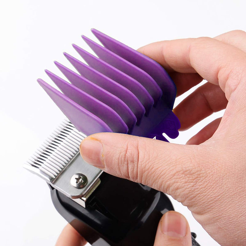 [Australia] - Harapu 10 Pcs Colorful Professional Hair Clipper Combs Guides 1/16” to 1”,Attachment Guide Combs Replacement Guards Set for Wahl Clippers/Trimmers 