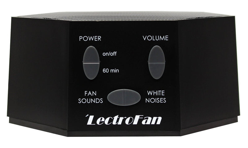 [Australia] - LectroFan High Fidelity White Noise Machine with 20 Unique Non-Looping Fan and White Noise Sounds and Sleep Timer Classic Black Standard Packaging 