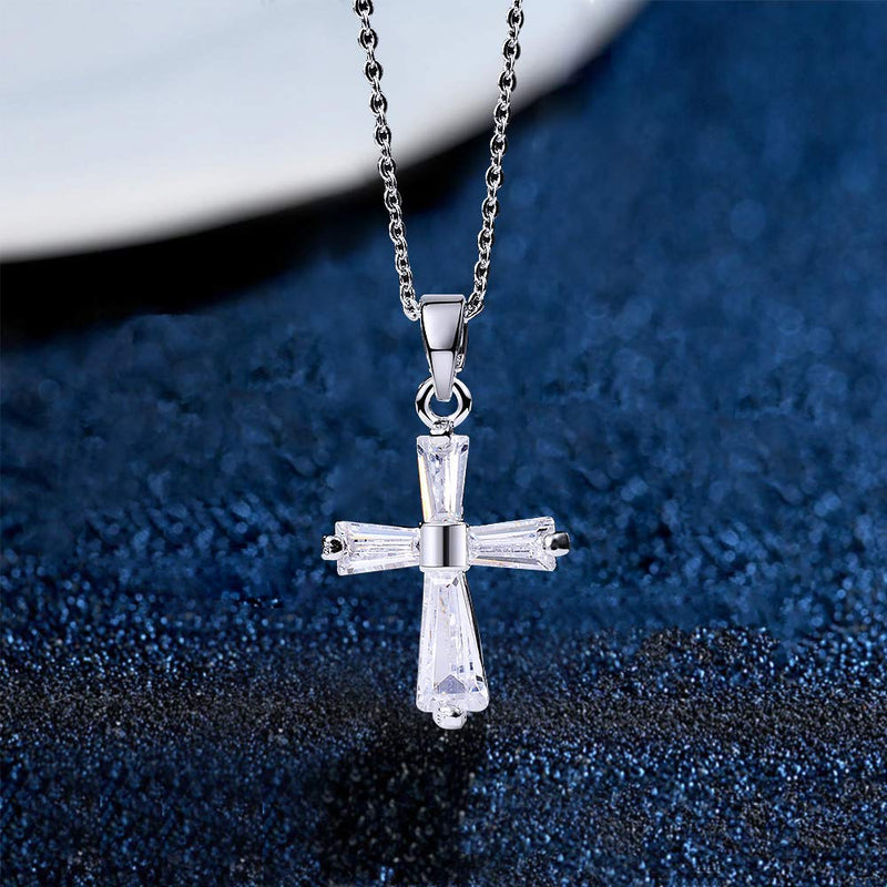 [Australia] - Onepurposegifts Christian Faith Cross Necklace for Women and Girls Christian gifts, First Communion, Confirmation, Baptism Cross S1 