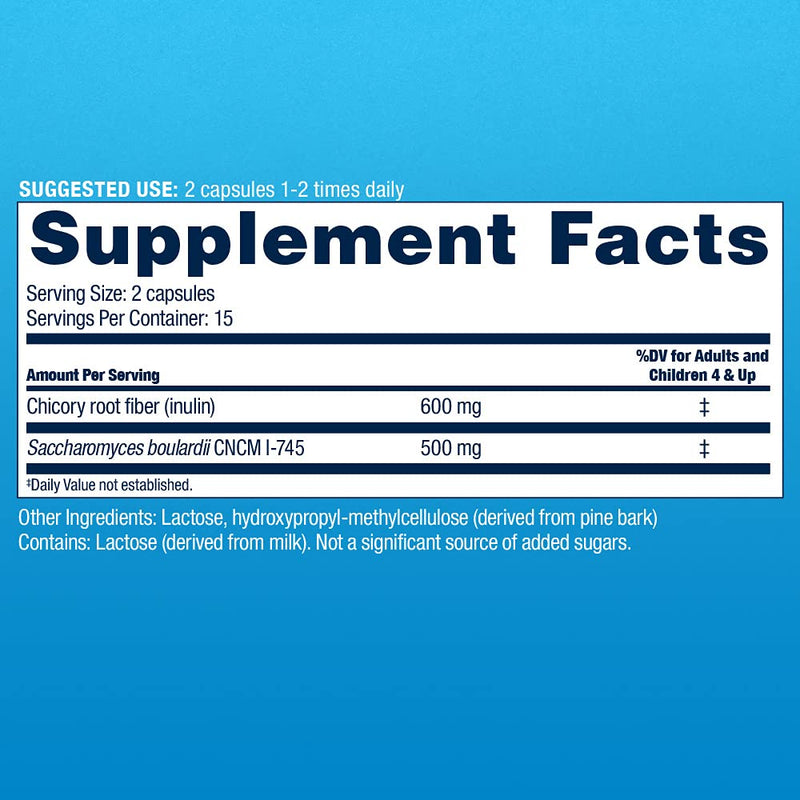[Australia] - Florastor Select Gut Boost Daily Probiotic & Prebiotic Supplement for Women and Men, Boosts Good Bacteria, Saccharomyces Boulardii CNCM I-745 (30 Capsules) Capsule 30 Count (Pack of 1) 
