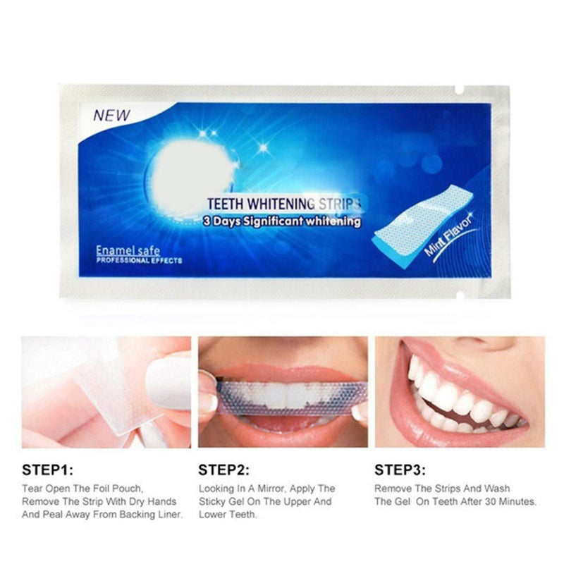 [Australia] - 28 Pcs Teeth Whitening Strips Tooth Rapid Whitening Fast Results Teeth Whitener Kit 