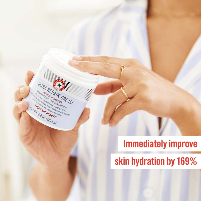 [Australia] - First Aid Beauty Ultra Repair Cream Intense Hydration Moisturizer for Face and Body – 6 oz. 