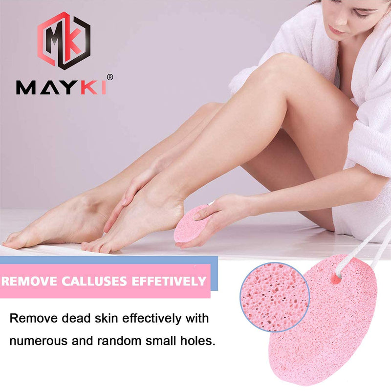 [Australia] - Pumice Stone 2 Pcs for Women, Multi-Colored Pumice Stone for Feet/Hand, Hard Skin Callus Remover/Foot Scrubber Stone by MAYKI 