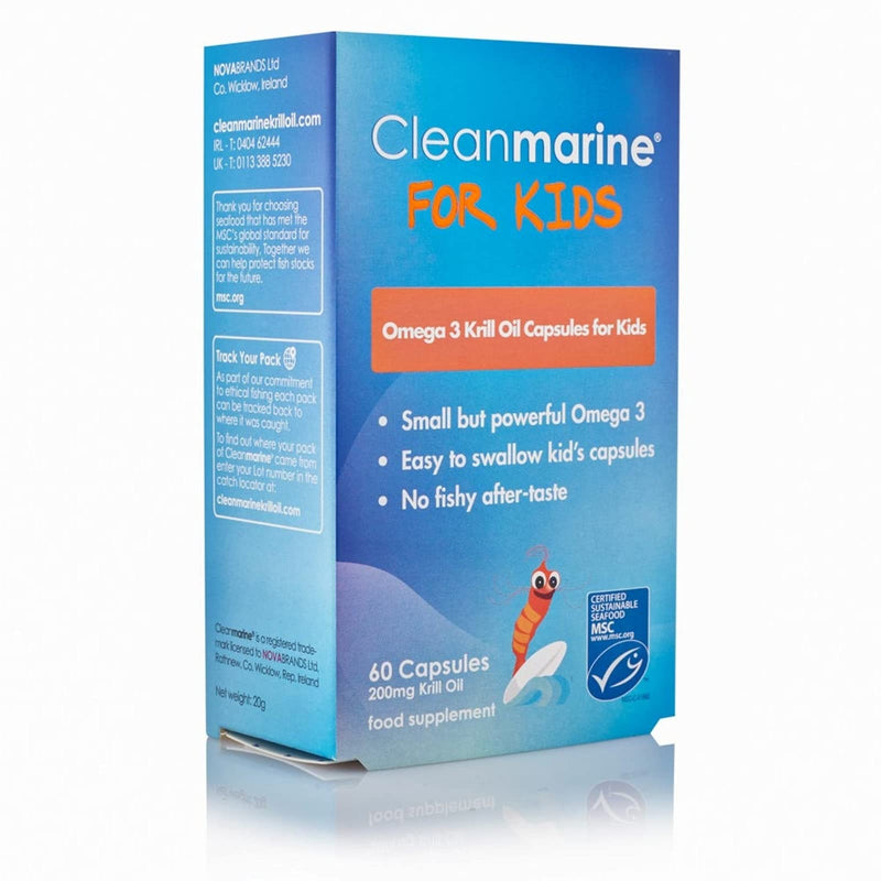 [Australia] - Cleanmarine for Kids � Packed with A Potent Form of Omega 3 - Small But Powerful Fish Oil Capsules, 200mg Per Capsule � 30/60 Servings � 60 Capsules 60 Count (Pack of 1) 