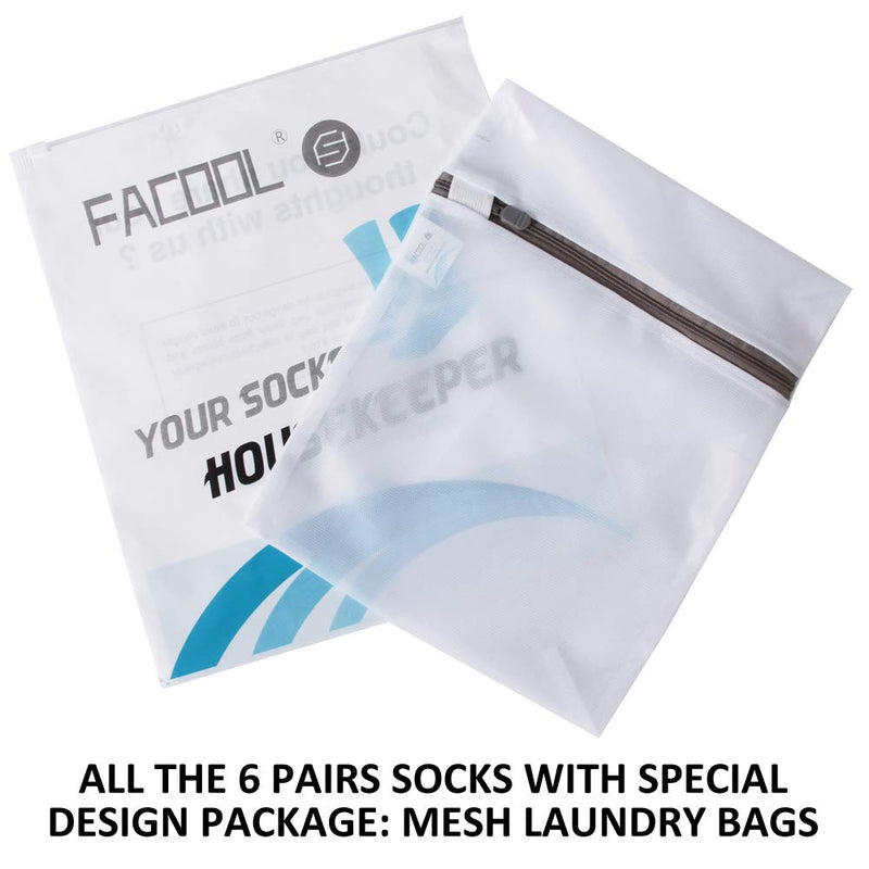 [Australia] - Facool Diabetic Socks for Men Women, Dress Cushioned Crew Cotton Socks with Non-Binding,Loose Top,Seamless Toe 6 Pairs 6 X Beige X-Large 