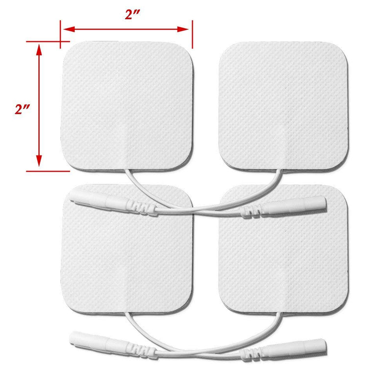 [Australia] - OUDYSCARE TENS Unit Electrodes Replacement Pads - Compatible with AUVON TENS 7000 EMS Machine - 24Pcs 2"x2" Self-Adhesive Reusable Massage Electrode Patches for Lower Back , Arm , Leg and Pain Relief 