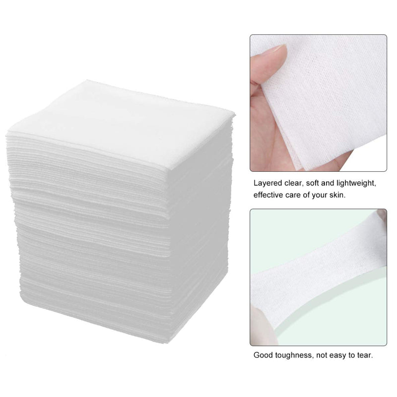 [Australia] - HEALLILY Gauze Pads 100pcs Non-Woven Facial Cotton Gauze Squares Gauze Sponge Esthetician Cotton Pad (Folded Size 10x10cm, Unfold Size 20x20cm) Gauze Swabs 