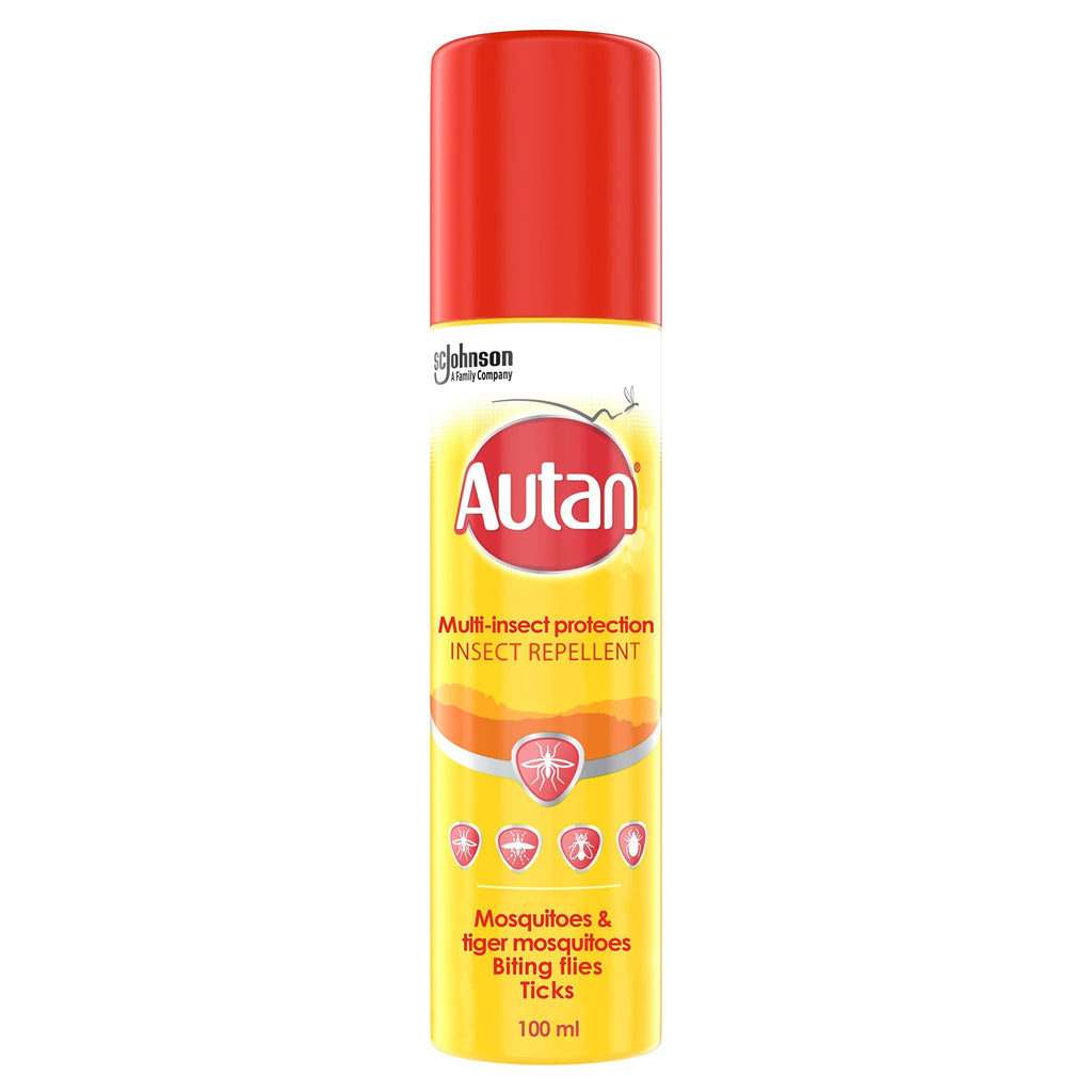 [Australia] - Autan Mosquito & Insect Repellent Spray, Suitable For Kids, DEET Free Formula, Up to 8 Hours Protection against Mosquitoes, Biting Flies and Ticks, 100 ml 