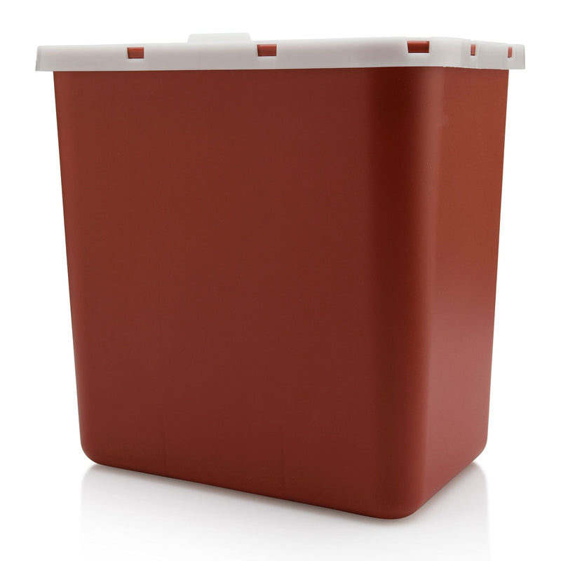 [Australia] - Professional Sharps Container 2 Gallon | Large Puncture Resistant Biohazard Medical Waste Disposal Box for Safe Needle and Syringe Collection | Approved for Home and Professional use Plus Bio Disposal Guide (1 Pack) 1 