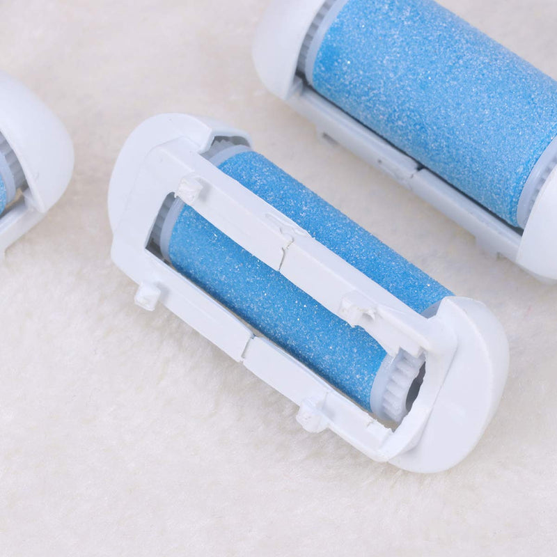 [Australia] - HEALLILY 4pcs Pedicure Refills Callus Remover Replacement Roller Heads Foot Dead Skin Remover Rollers Blue 