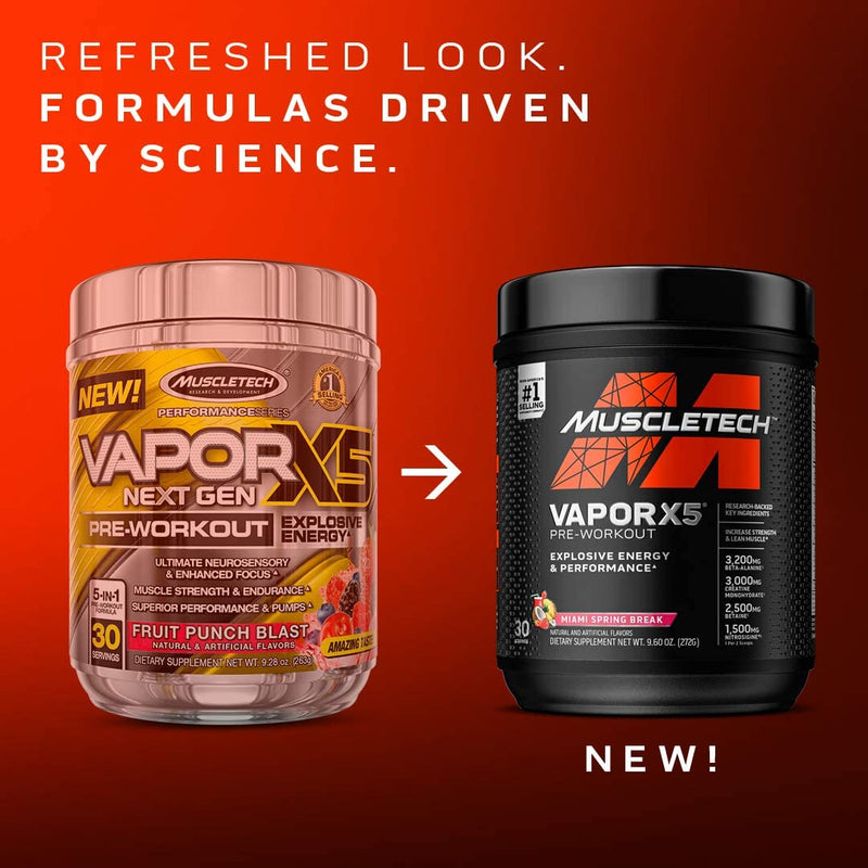 [Australia] - Pre Workout Powder | MuscleTech Vapor X5 | Pre Workout Powder for Men & Women | PreWorkout Energy Powder Drink Mix | Sports Nutrition Pre-Workout Products | Blue Raspberry (30 Servings)-Package Varies Blue Raspberry Fusion 30 Servings (Pack of 1) 