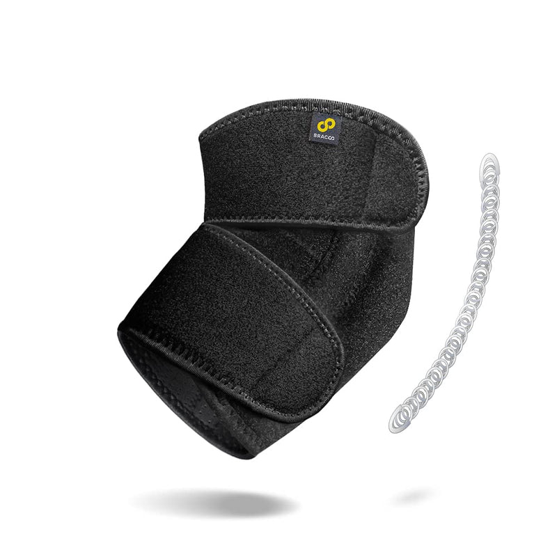 [Australia] - Bracoo Elbow Support, Reversible Adjustable Brace with Dual Stabilizers for Sprain, Joint Pain Relief, Tendonitis, Tennis-Golfer's Elbow Treatment, EP30, 1 Count 