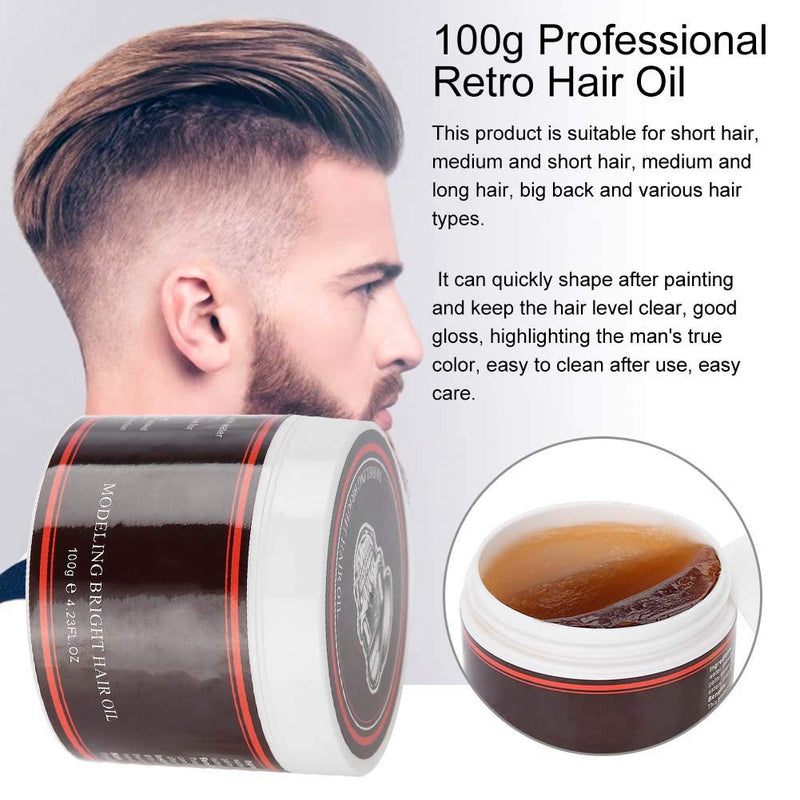 [Australia] - 100 g Hair Wax for men - Professional Retro Hair Oil for Soft Hair - for Hairstyles 