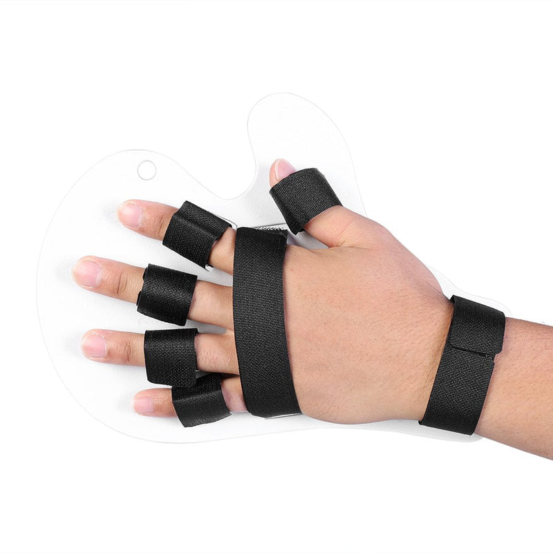 [Australia] - Finger Orthotics Fingerboard Hand Training Board Medical Training Device for Stroke Hemiplegia Finger Wrist Brace Training Rehabilitation Equipment(White) White 