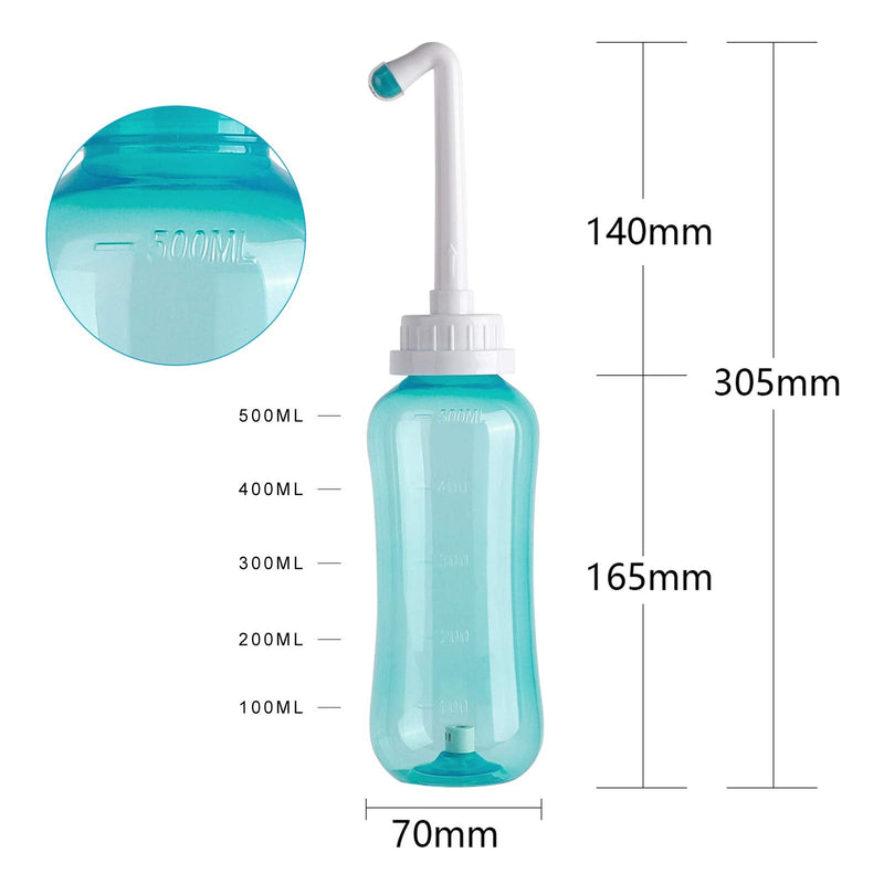 [Australia] - LIVE4COOL Portable Bidet Peri Bottle for Postpartum Perineal Care 500ml for Mom and Baby Clean,with 2 Rinse Tubes for Baby Female Menstruation Cleaning Lochia Hemorrhoids 