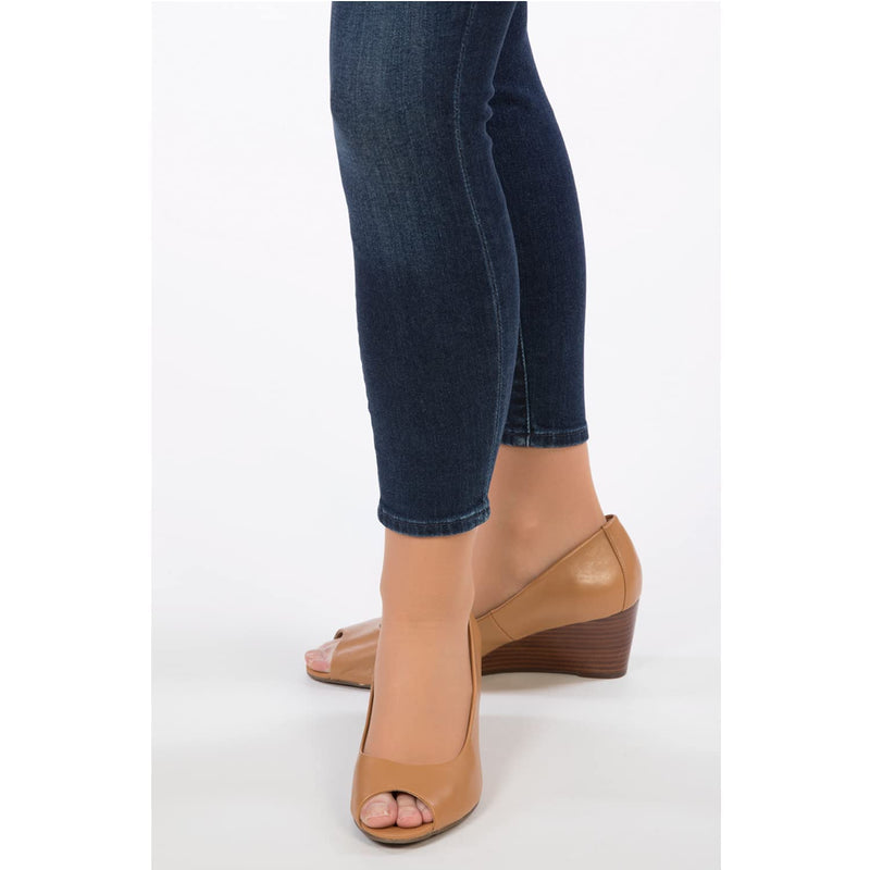 [Australia] - Allegro 15-20mmHg Essential 17 Sheer Support Open Toe Compression Sock - Comfortable, Open Toe, Knee High Support Stockings X-Large Nude 
