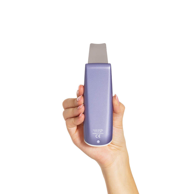 [Australia] - Plum Beauty Ultrasonic Facial Spatula, Face Scrubber, Pore Cleanser, Face Exfoliator, Wrinkle Removal, Face Lift Skin Care Tools, Rechargable with USB Cable 
