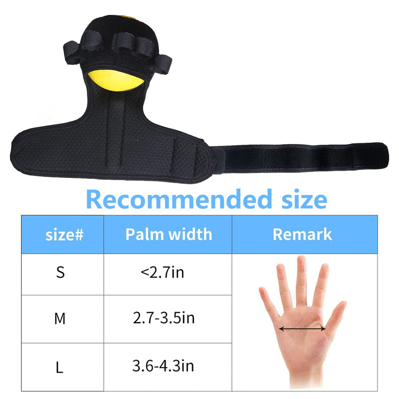 [Australia] - Anti-spasticity Ball Splint Hand Finger for Hand Stroke Hemiplegia Finger Recovery Spasm Dystonia Hemiplegia Finger Training Hand Functional Impairment for Children and Men and Women Medium 