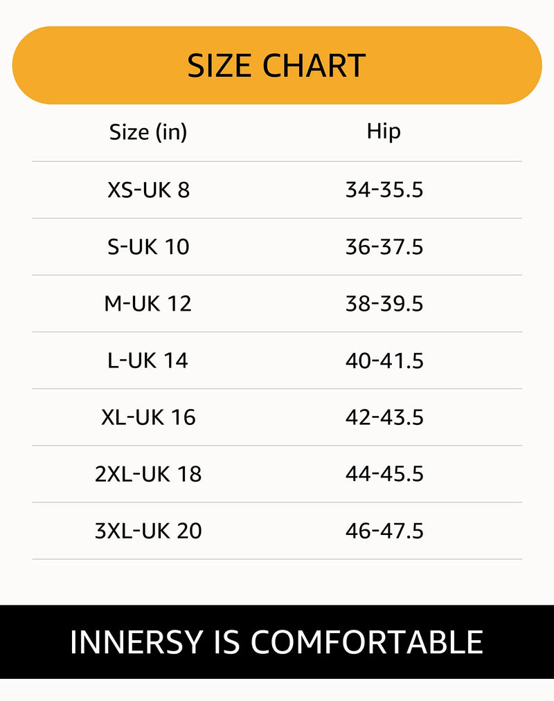 [Australia] - INNERSY Period Pants Heavy Flow Cotton Menstrual Underwear High Waist Pack of 3 (Must Wear with Pad or Tampon) 12 Blue/Green/Marl Grey 