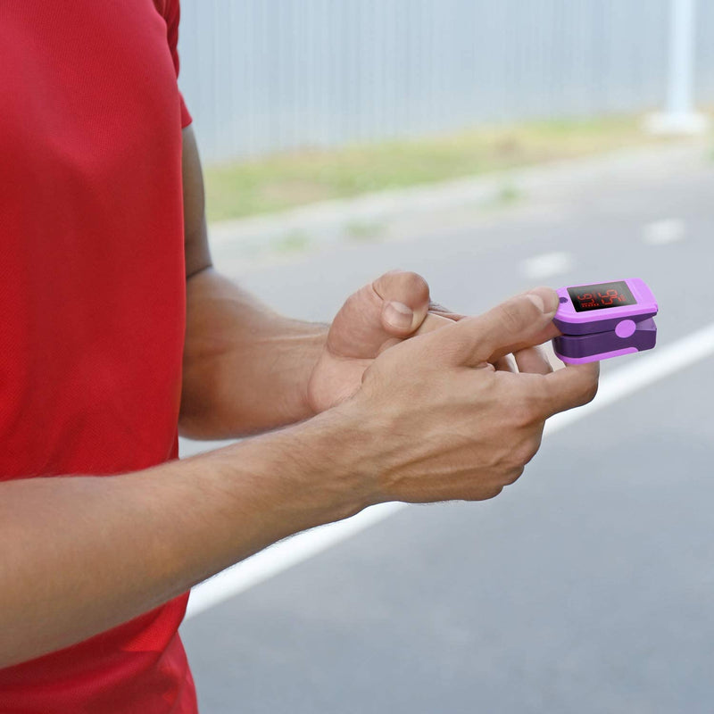 [Australia] - Zacurate Pro Series 500DL Fingertip Pulse Oximeter and Oximeter Carrying Case Bundle 