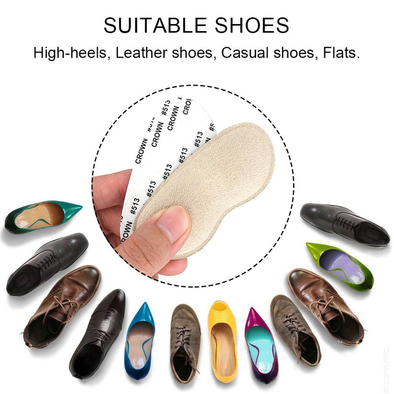 [Australia] - Dr. Foot’s Heel Grips for Men and Women, Self-Adhesive Heel Cushion Inserts Prevent Heel Slipping, Rubbing, Blisters, Foot Pain, and Improve Shoe Fit - 2pairs (Beige) Beige 