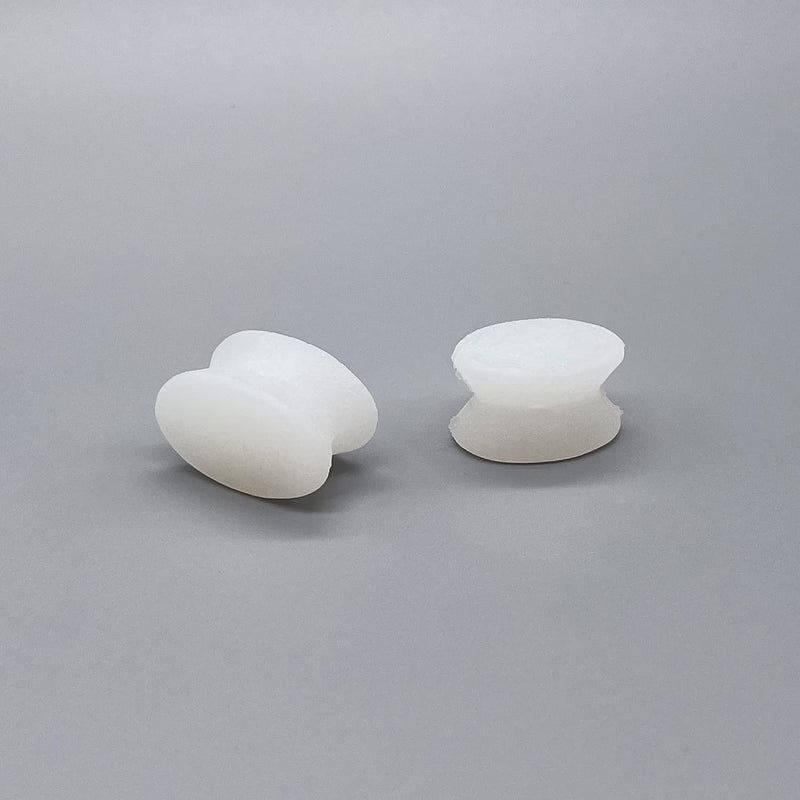 [Australia] - Pure Stride Gel Toe Spreaders, Professional Foot Pads - Comforts Bunions and Corns, Toe Separator, Spacer and Spreader for Toes, Pain Relief for Callus - 1 Medium, 1 Small 1 Small - 1 Medium 