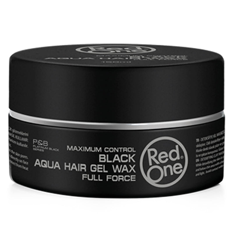 [Australia] - RedOne Hair Styling Aqua Wax Black 150 ml | Gel Wax | Lime Scent | Extra Hold | Men & Women Hair Wax | Long Lasting | Shiny Look | Maximum Control 