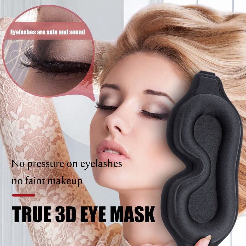 [Australia] - Sleep Eye Mask,2022 Upgraded Sleep Eye Mask Super Soft Comfort Milk Ice Silk Sleep Mask 3D Contoured Cup Blindfold for Travel Yoga Nap 