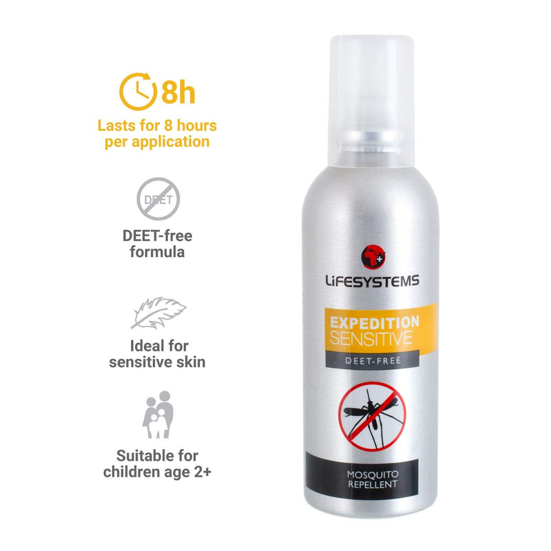 [Australia] - Lifesystems Insect Repellent Expedition Sensitive Mosquito Repellent, Pump Spray, Ideal For Children, Long Lasting 100 ml 