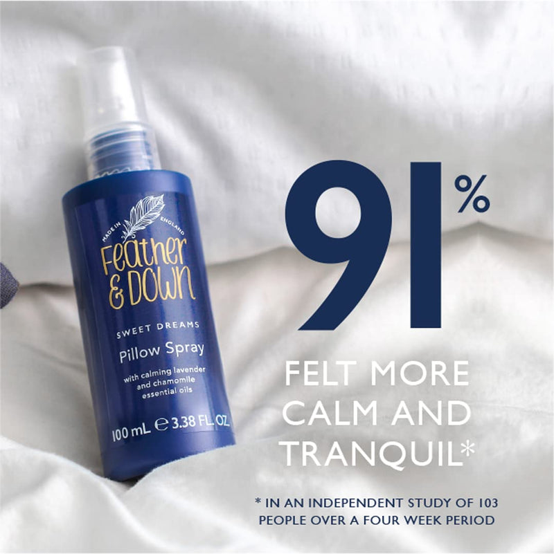 [Australia] - Feather & Down Sweet Dream Pillow Spray (100ml) - With Calming Lavender & Chamomile Essential Oils. Encouraging Calm, Tranquility & a Restful Night's Sleep. 