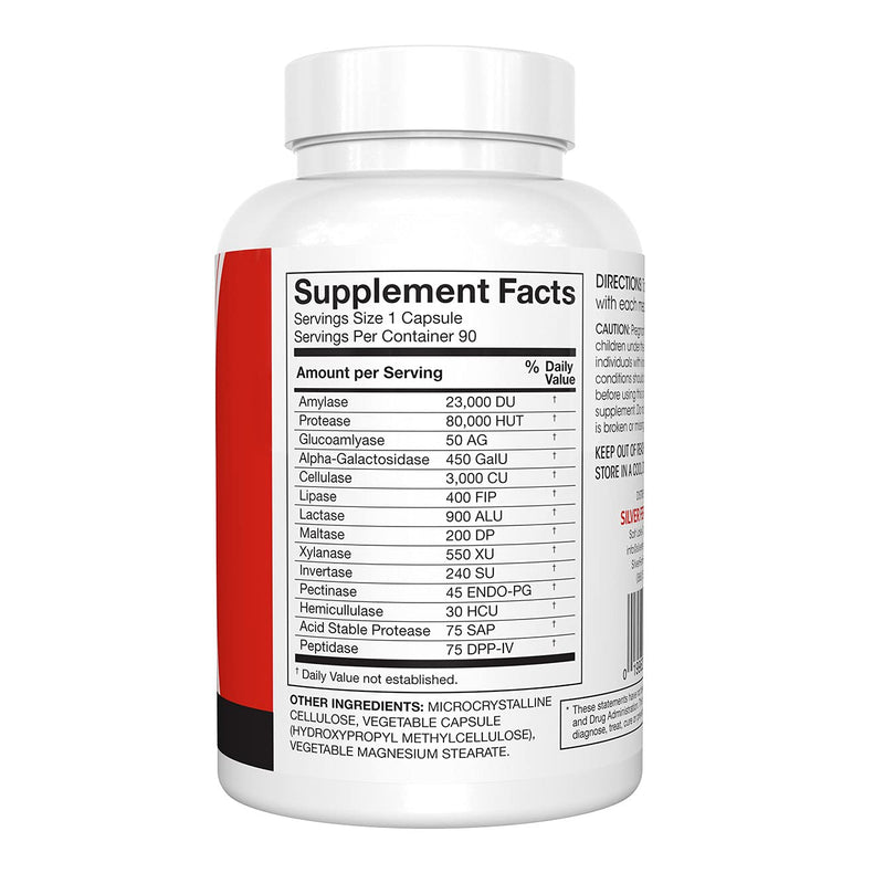 [Australia] - Silver Fern Brand Ultimate High Potency Digestive Enzyme Supplement - 2 Bottles - 100% Intestinal Coverage - Digestive Comfort - Improve Food Tolerability 