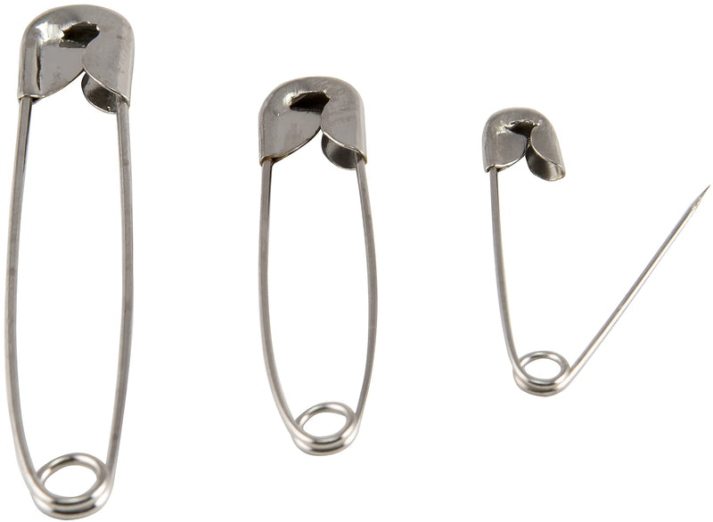 [Australia] - SINGER 00226 Assorted Safety Pins, Multisize, Nickel Plated, 50-Count 1 50 count 
