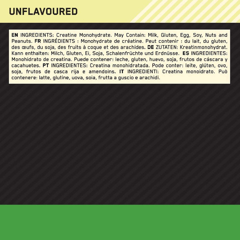 [Australia] - Optimum Nutrition Micronised Creatine Powder, Creatine Monohydrate Powder for Performance, Unflavoured, 186 Servings, 634 g, Packaging May Vary 