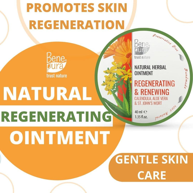 [Australia] - BenePura Calendula Ointment, Natural Wound Healing Ointment for Wounds and Minor Skin Burns with Aloe Vera and St John's Wort, 40 ml 
