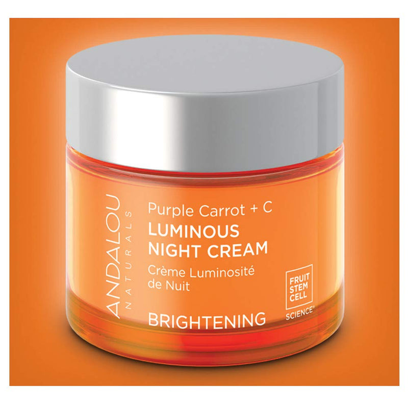 [Australia] - Andalou Natural Purple Carrot + C Luminous Night Cream, Purple Carrot Plus C Luminous, 1.7 Ounce 1.7 Ounce (Pack of 1) 