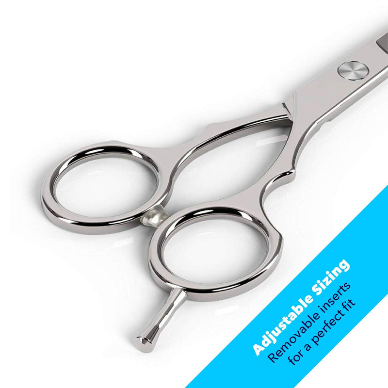 [Australia] - Equinox Barber & Salon Styling Series - Barber Hair Cutting Scissors/Shears - 6.0" Overall Length - Detachable Finger Rest Stainless Steel 