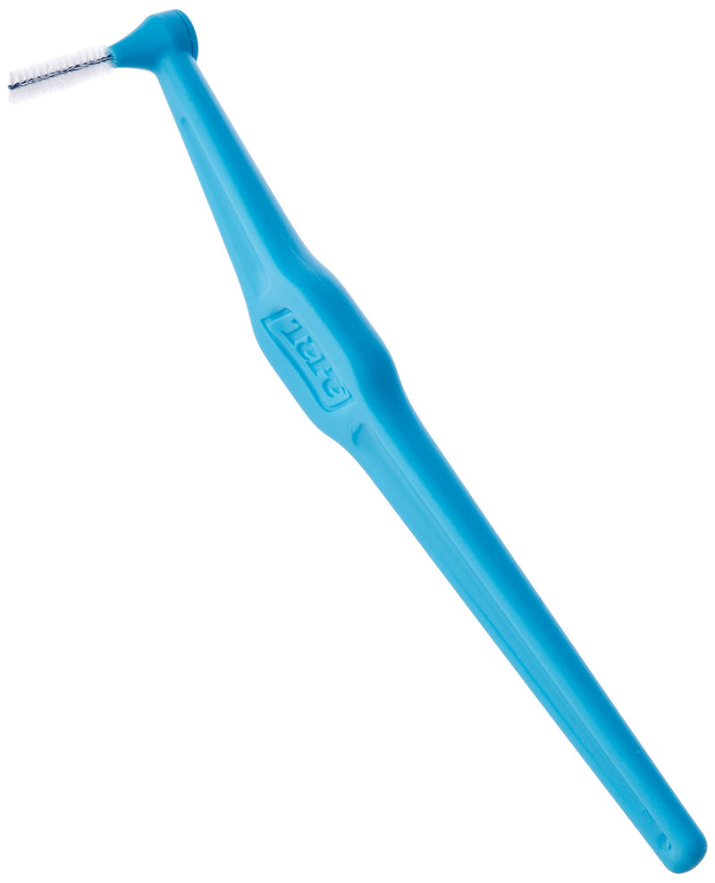 [Australia] - TePe Angle Blue Interdental Brushes (0.6mm - Size 3) - Easy and Simple Interspace Cleaning with Long Handle and Angled Neck, 1 x 6 Brushes 