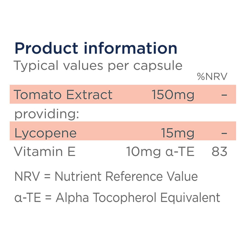 [Australia] - Healthspan Lycopene 15mg (2 Months Supply) | Natural Source Lycopene with Vitamin E | Rich in Tomato Phytonutrients | Non-GMO Tomatoes | Vegan 