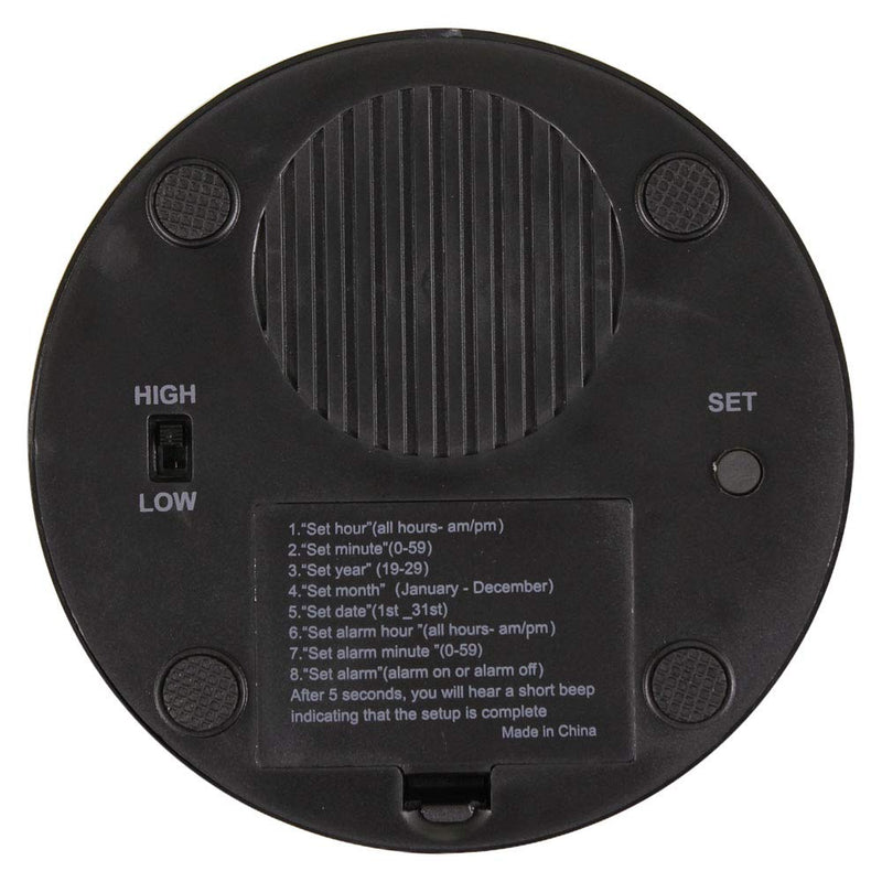 [Australia] - Extra Large Talking Alarm Clock for Blind - Announcing Time, Date and Week of Day. Perfect for Visually impaired and Elderly (Red+Black) Red+black 
