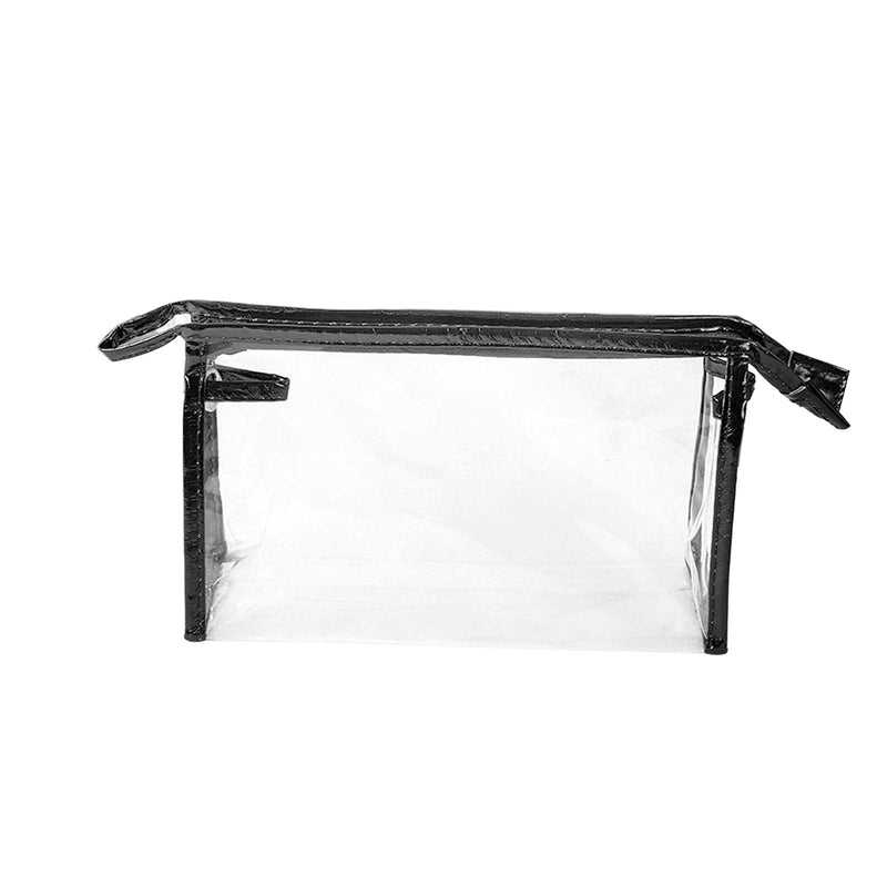 [Australia] - SUNTRADE 5 Pcs Clear Waterproof Cosmetic Bag with Zipper,PVC Transparent Makeup Organizing Bags Travel Toiletry Pouch 