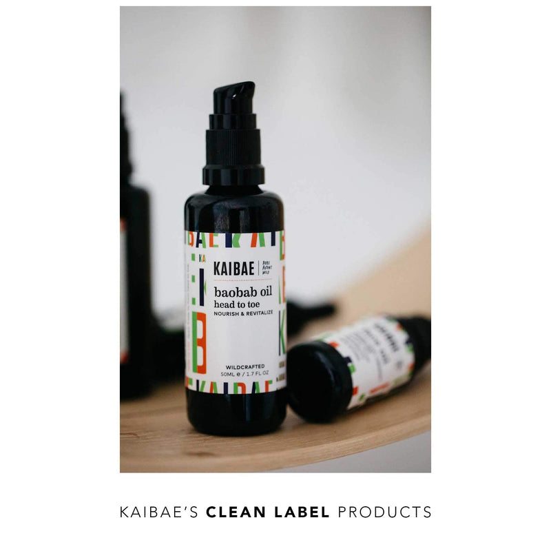 [Australia] - KAIBAE Organic Baobab Oil | Hair & Skin Moisturizer | Microbiome Friendly | Cold-Pressed & Wildcrafted | Vegan, Clean Label (50ml) 