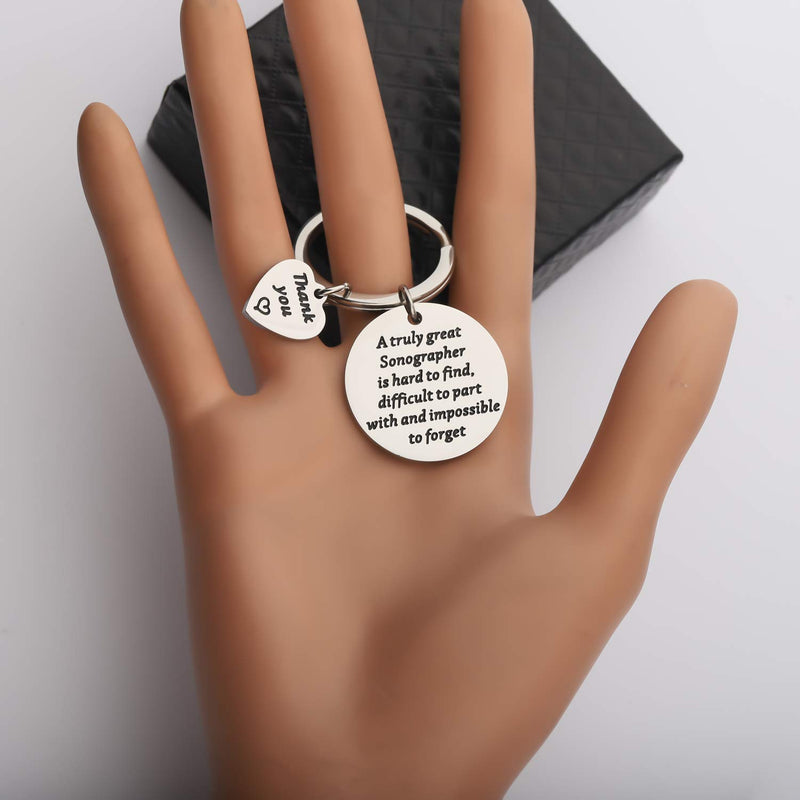 [Australia] - BAUNA Sonographer Gifts A Truly Great Sonographer is Hard to Find Sonographer Keychain Ultrasound Tech Gifts for Medical Sonographer Ultrasound Student 