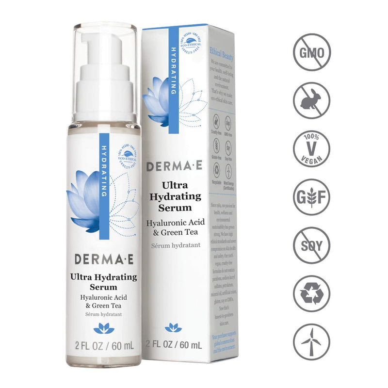 [Australia] - DERMA E Hydrating Serum with Hyaluronic Acid 2 oz 