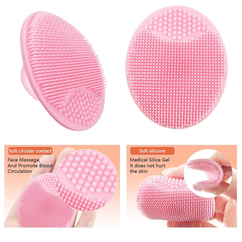 [Australia] - 10PCS Silicone Facial Cleansing Brush,Super Soft Face Scrub Clean Brush, Acne Blackheads Removing Handheld Face Scrubber,For Sensitive, Delicate, Dry Skin 