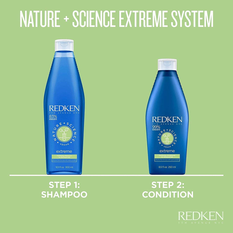 [Australia] - REDKEN | Nature + Science Color Extreme | Vegan | Conditioner | For Damaged Hair | Infused with Lupine Protein | Prevents Hair Breakage | 250ml 