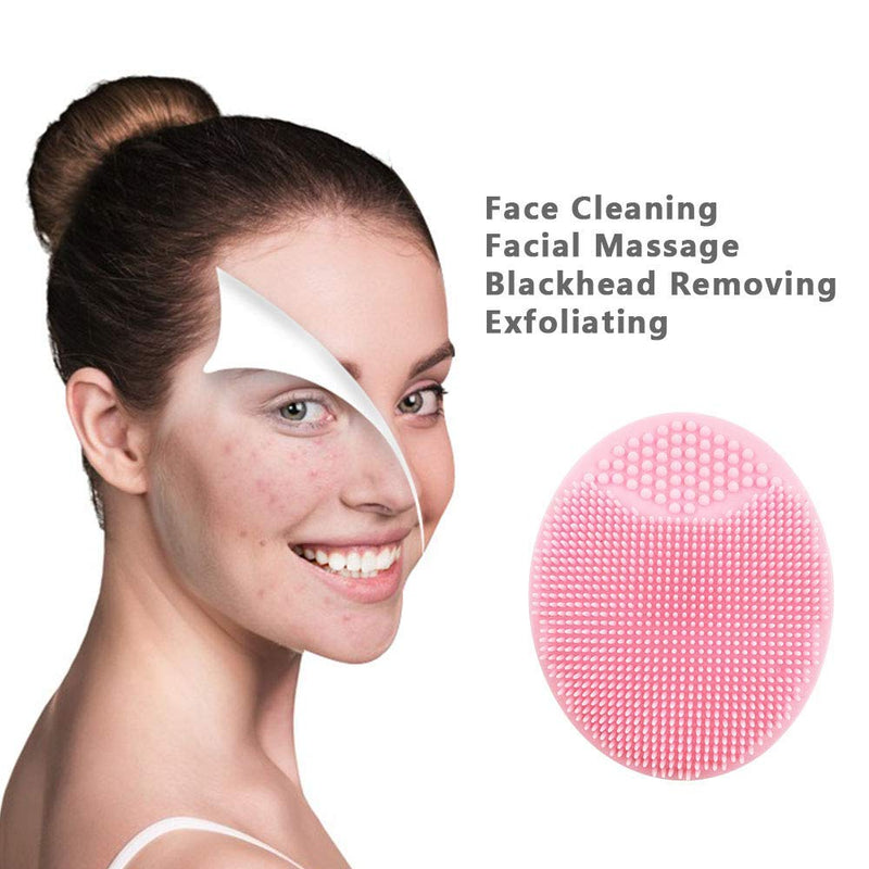 [Australia] - 10PCS Silicone Facial Cleansing Brush,Super Soft Face Scrub Clean Brush, Acne Blackheads Removing Handheld Face Scrubber,For Sensitive, Delicate, Dry Skin 