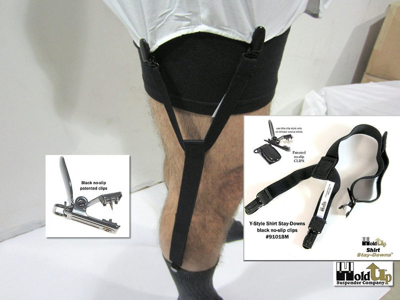 [Australia] - Hold-Ups Stay-downs Dress Shirt Stays Y-style with Patented No-slip metal Clips 