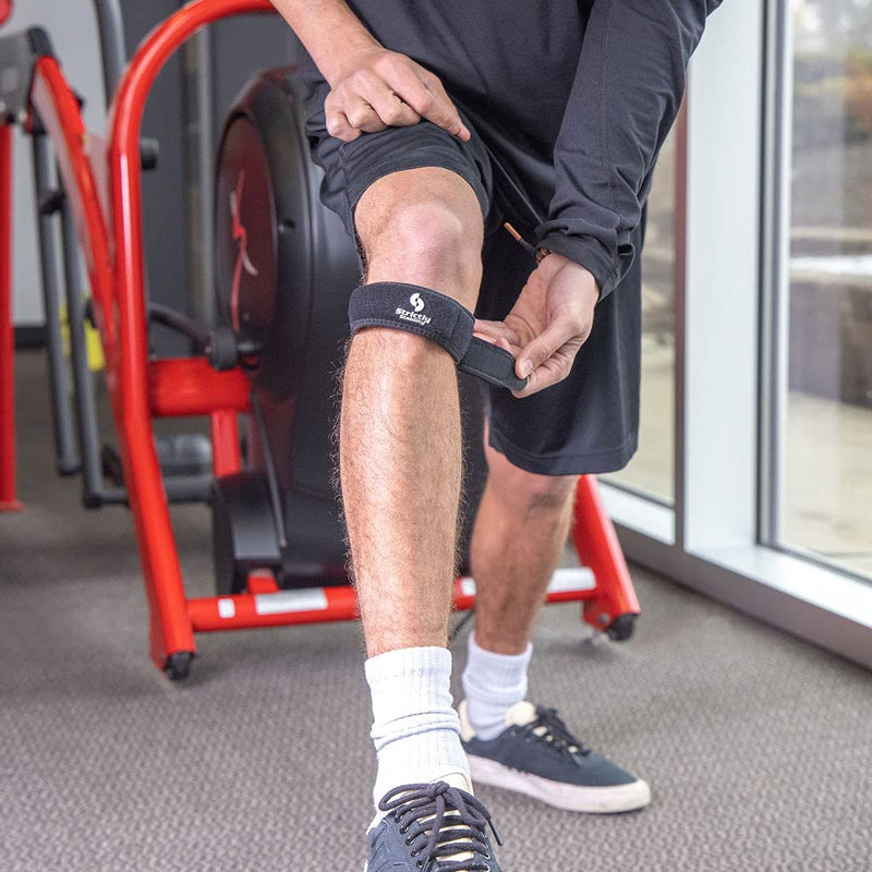 [Australia] - StrictlyStability Patellar Tendon Knee Strap for Pain Relief for Athletic Support, Jumper’s Knee, Runner's Knee and Tendonitis (One Size) One Size 