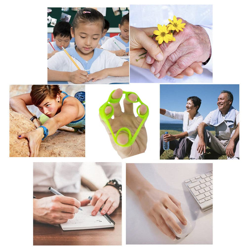[Australia] - 3pcs Finger Stretcher Exerciser, Hand Grip Strengthener, Hand Exerciser,Forearm Exerciser Trainer Silicone Rings for Muscle & Rehabilitation 
